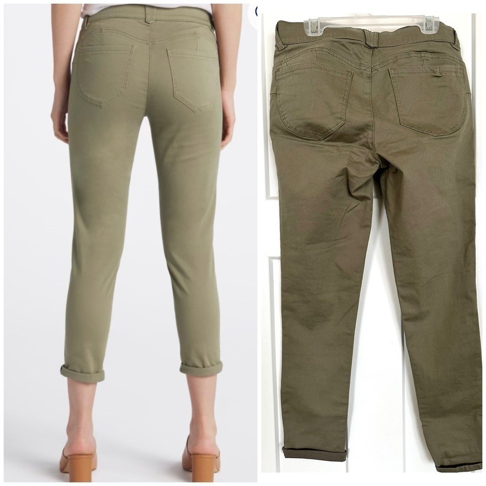 NWT Democracy Karessa Ab Solution Olive Capri Skinny Jean - size 2 - Picture 8 of 8